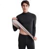 Caiyue Men's Thermal Underwear Set Mid-Neck Windproof 10A Antibacterial Wool Silk Half-High Collar Fleece Autumn Top and Bottom