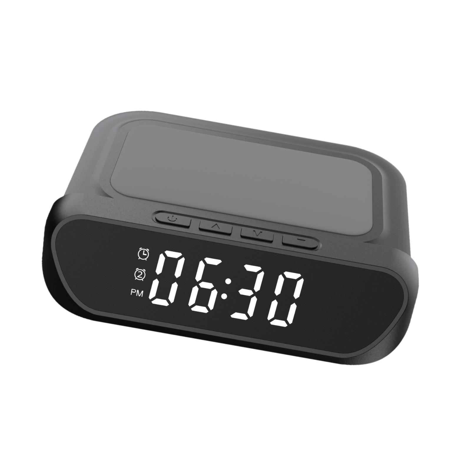 

Будильник настольные часы беспроводные быстрая зарядка 1M кабель 5V/3A 9V/2A 15W для дома столешницы книжной полки спальни прикроватные тумбочки