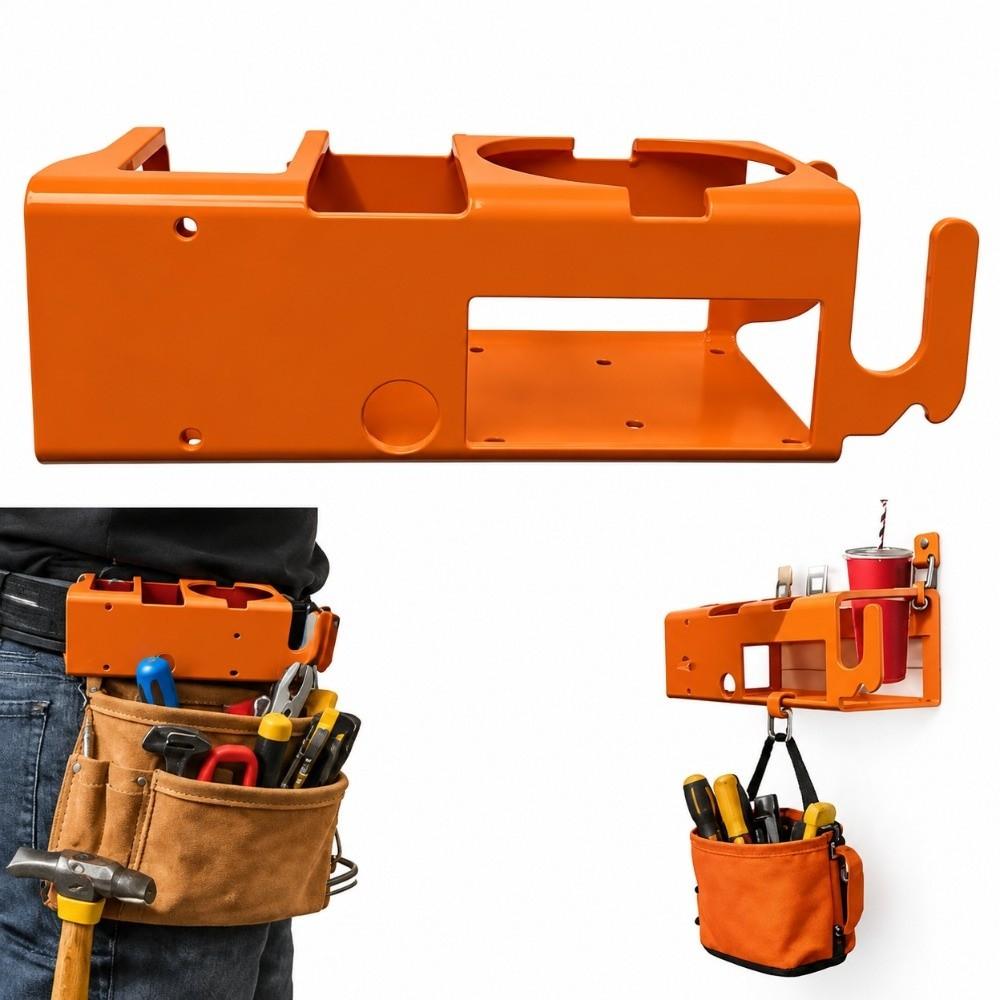 Geometric Design Wall Mounted Cup Holder Coffee Mug Holder for Garage Workshop Construction Site