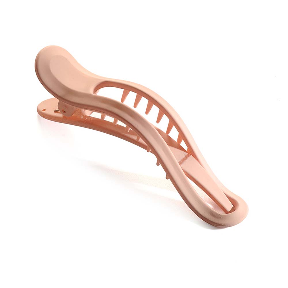 Wild Elegant Matte Girls Candy Color Seamless Hair Claw Face Wash Hairpin Duckbill Clip Plastic