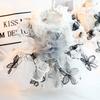 Sommer Dünne Hundekleidung Schwarzes Spitzen Hochzeitskleid Flauschiger Rock für Kleine Hunde Teddy Haustierbedarf