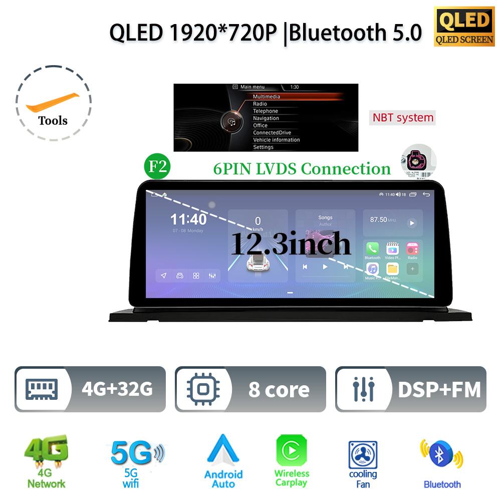 

12,3 для BMW 5 серии F07 GT 2011-2017 Android 14 автомобильное радио мультимедиа стерео 4G GPS навигация WIFI беспроводной BT CarPlay экран CHINA