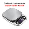 Digital Kitchen Scales 3/5/10kg Stainless Steel Weighing For Food Diet Postal Balance Measuring LCD Precision Electronic Scale