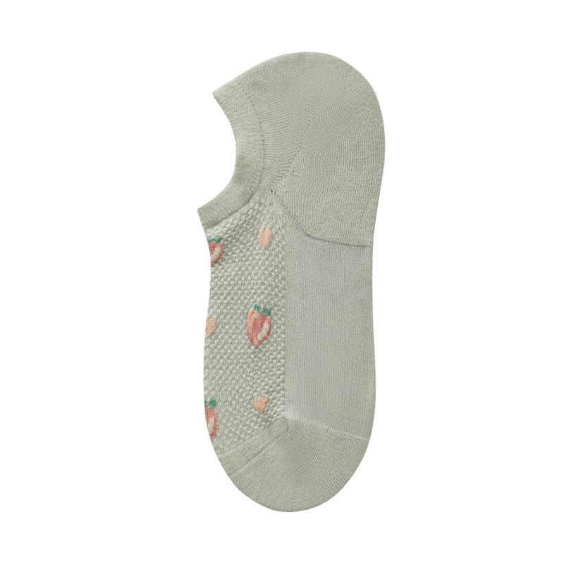 Socks Women Summer Sweat Absorbent Silicone Boat Socks Thin Cute Mesh Women's Socks Thin Short Socks Invisible Socks