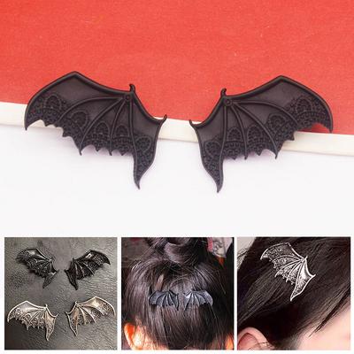 Gothic Style Bat Wing Hair Clip Personalzied Halloween Hair Accessories Vampire Devil Hairpin For Party For Women Headwear
