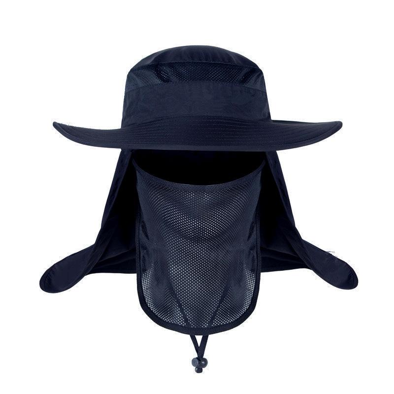 Fishing Flap Caps Men Sun Protection Summer Quick-drying Bucket Hat Outdoor Face Wide Brim Women Bucket Hat For Fishing Climbing
