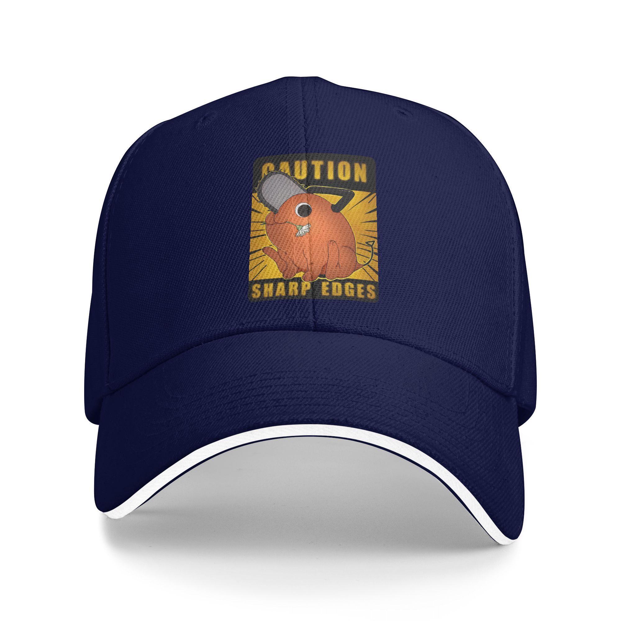 

Chainsaw Man Scribble Sharp Edges Baseball Cap Outdoor Gym Sunscreen Trucker Hat Unisex Men Vintage Custom DIY Baseball Caps One Size