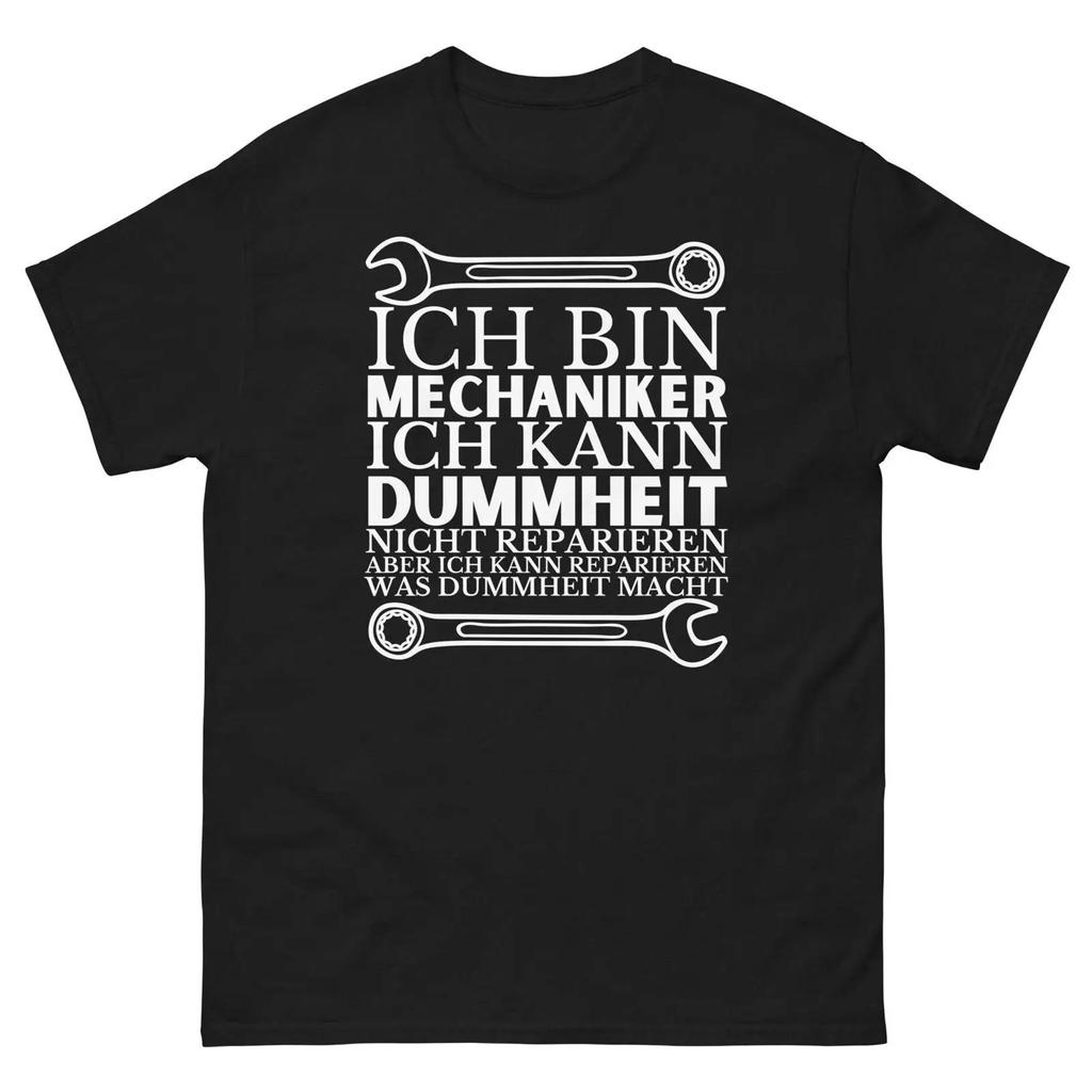Mechanic T Shirt Funny With Saying Sayings Shirts For Unisex Gift Idea Professions Vintage Fashion Stylish Graphic Homme