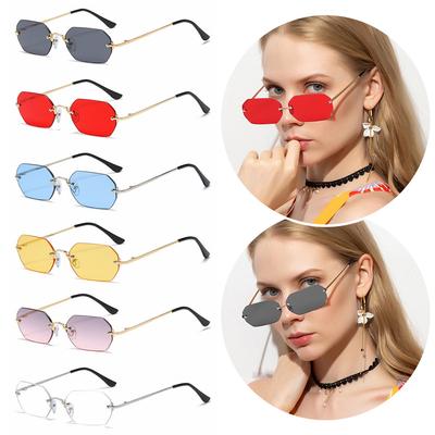 Fashion Small Frame Driving Sun Glasses Eyewear Rectangle Sunglasses for Women UV400