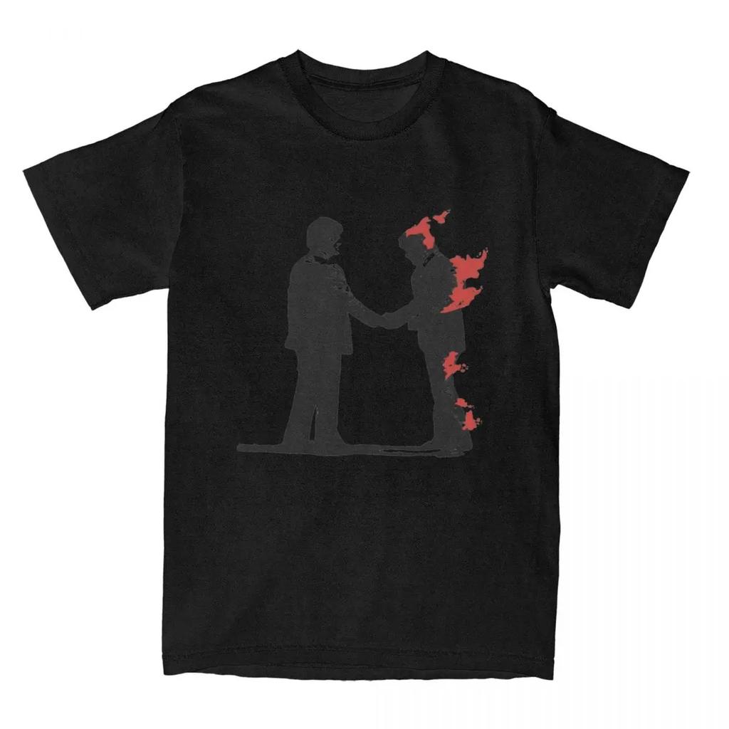 Vintage Wish You Were Here Rock  T Shirt Men Women's Cotton Fan Gift Tees Shirt Summer Clothes