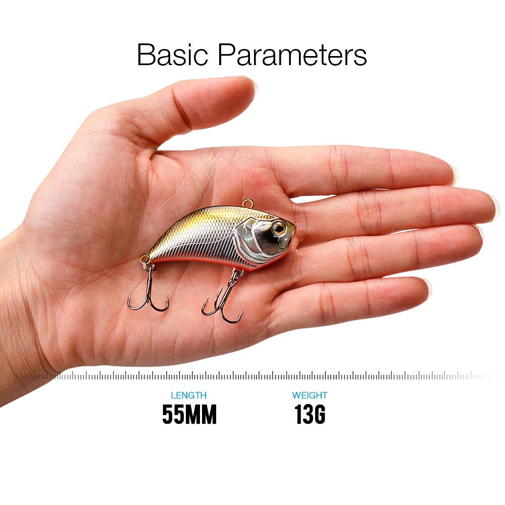 55mm 13g Rattling And VIB For Winter Crankbaits Fishing Lure Sinking Wobblers For Pike And Perch Winter Fishing Tackle