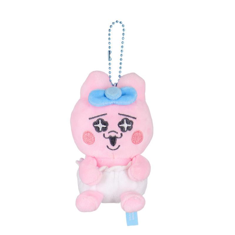 Adorable Plush Toy Hanger Cute Cartoon Bunny Soft Pp Cotton Stuffed Animal Keychain