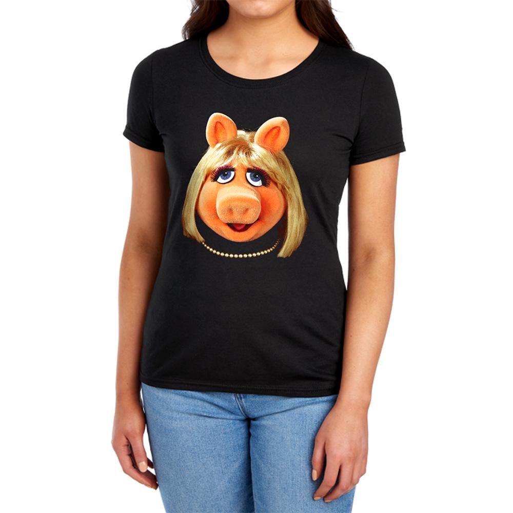 The Muppets Womens/Ladies Miss Piggy Face Fitted T-Shirt