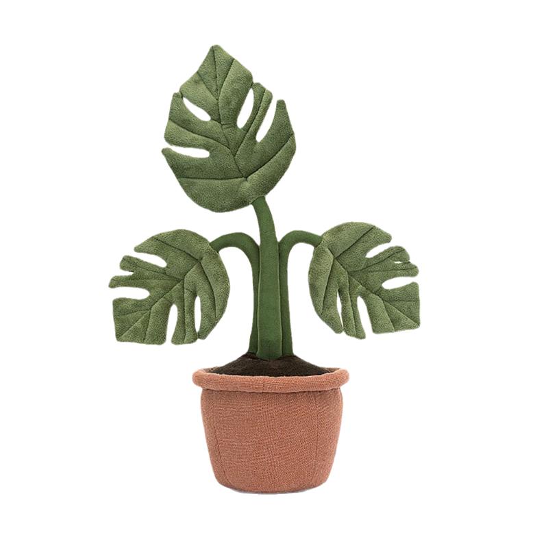 JELLYCAT Fun Plant Series Monstera Creative Doll Plush Doll 43cm Tall