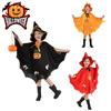 Children With Halloween Hat cloak Witch Cosplay Costume Fancy Dress Party Set