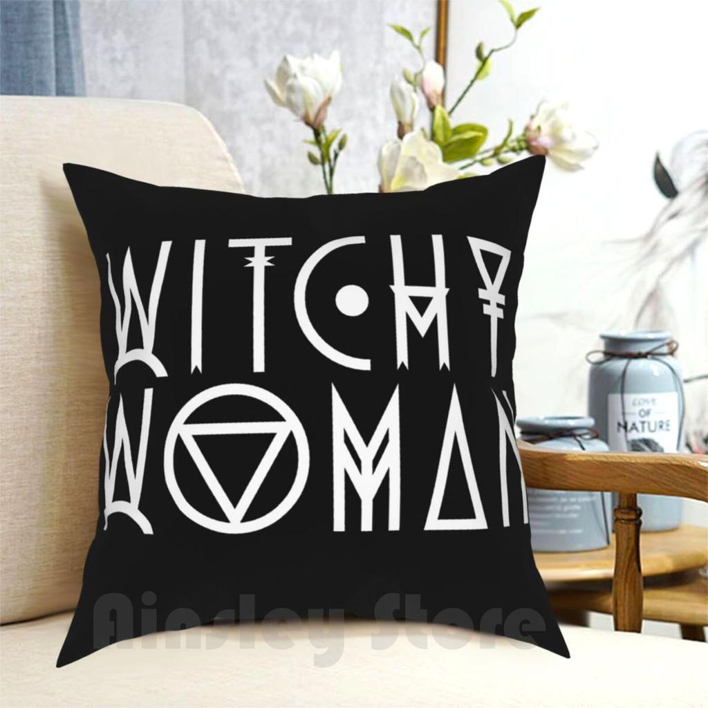 Witchy Woman Pillow Case Printed Home Soft DIY Pillow Cover Witchy Woman Magic Magical Witch Witchy Magickal Halloween