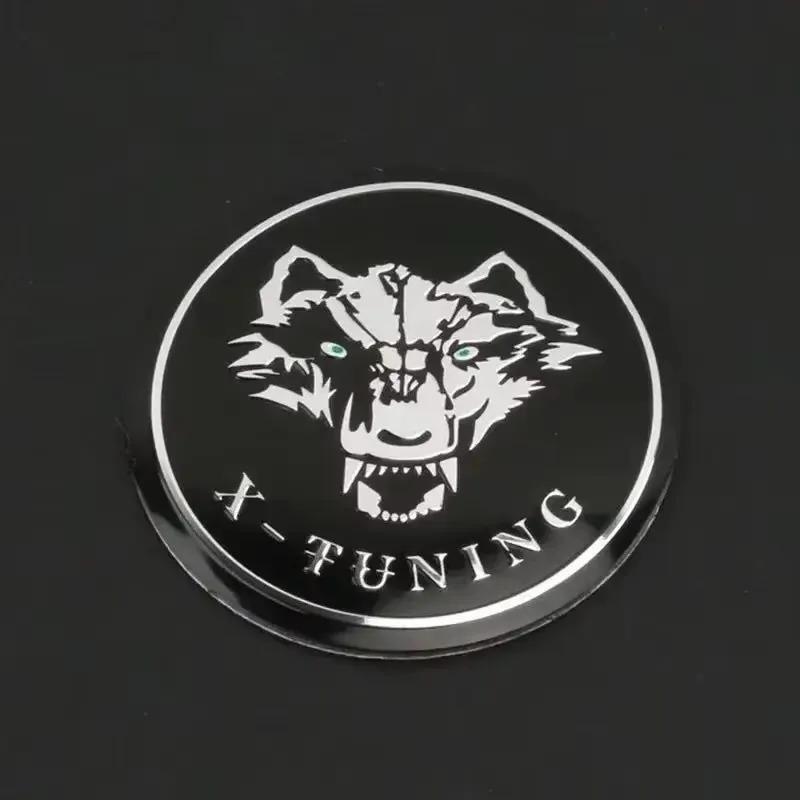 4pcs 56mm 60mm Universal Car Wheel Center Cover Hub Cap Wolf Sticker Replacement