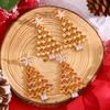 High quality 2026 personality temperament color alloy Christmas tree earrings foreign trade Christmas party earrings earrings wholesale
