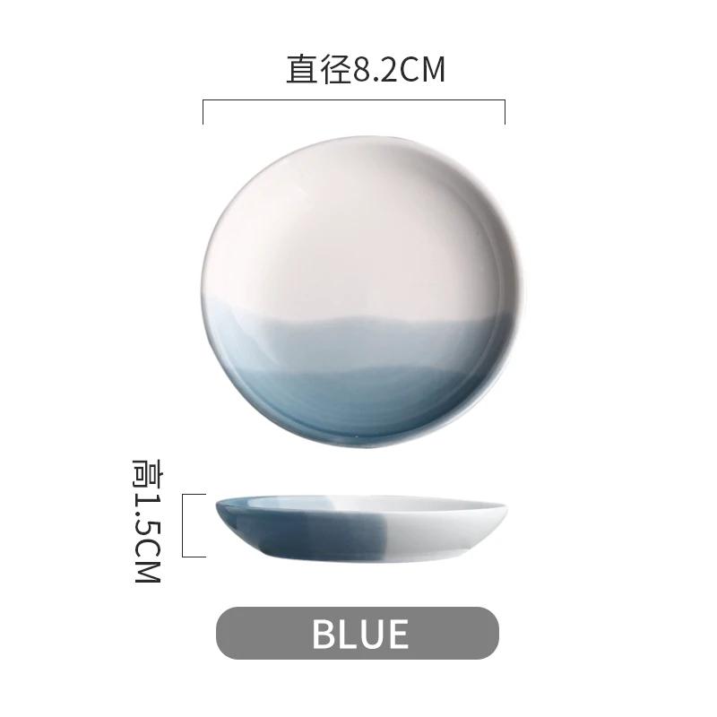 European Ceramic Saucer Sauce Plate Dessert Side Dish Kitchen Tableware Restaurant Utensils Soy  Dish