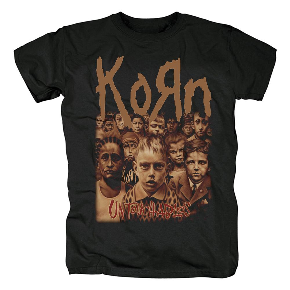 KORN Cohen Band Metal Rock Heavy Metal Punk Europäische und Amerikanische Musik Baumwolle Herren und Damen Rundhals Lockeres T-Shirt