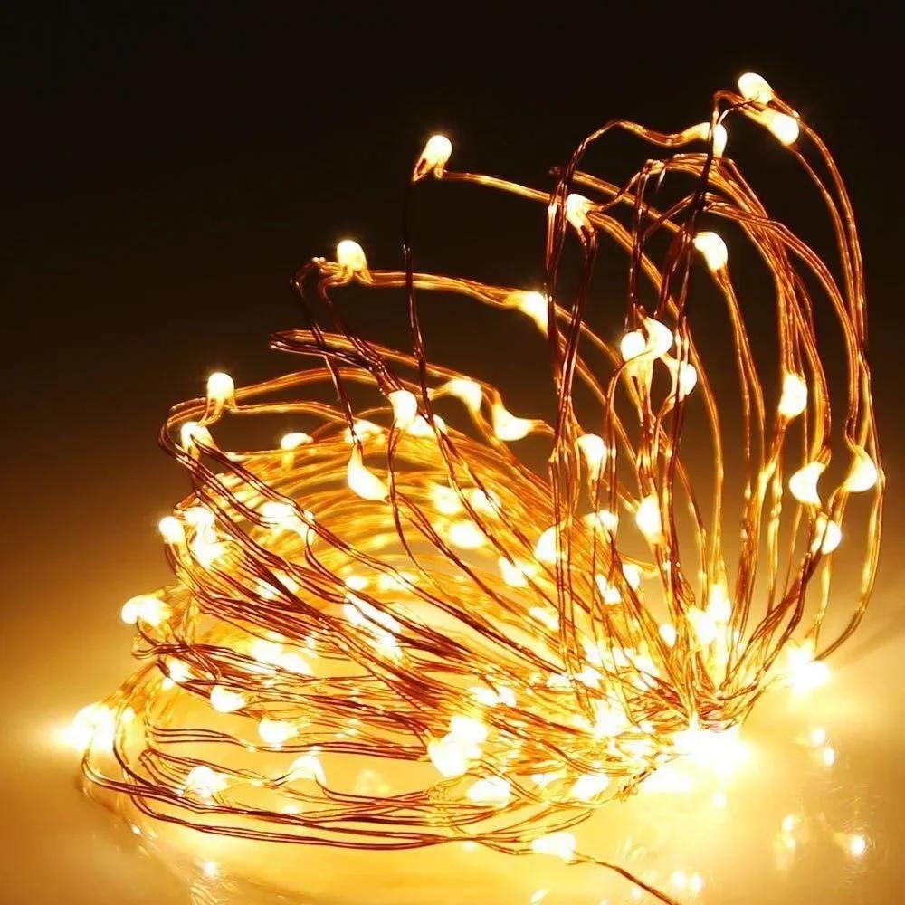 1pc 12m 100leds Solar String Fairy Lights Outdoor Path Garlands Lamp Patio Waterproof Christmas Wedding Garden Street Lights