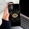 Evil Eye Illustrations czarny futerał na telefon iPhone 13 8 7 6S Plus X 5S SE 2020 XR 11 12 mini pro XS MAX