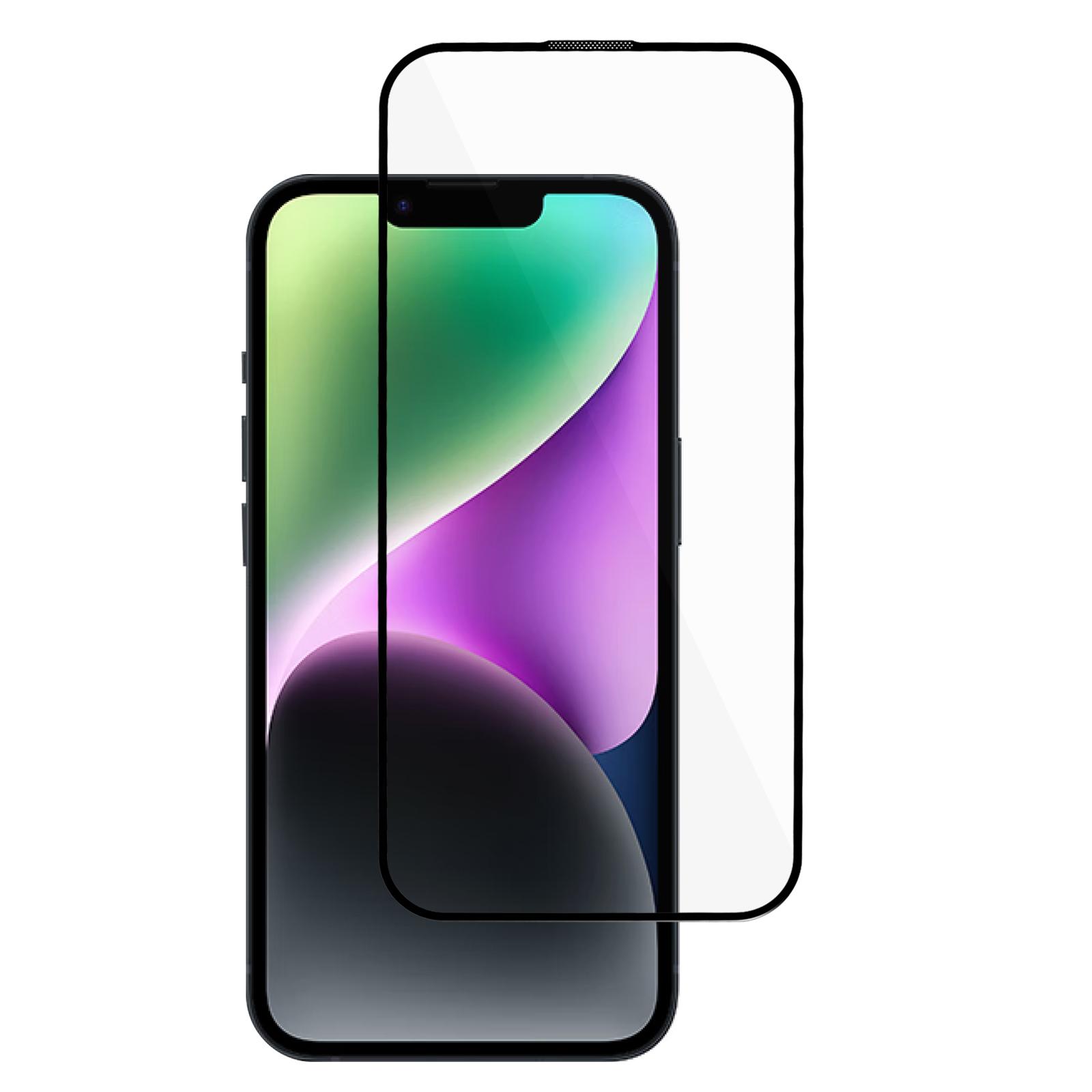 

Для iPhone 15 9D Повне покриття Шовкографічний друк Загартоване скло Плівка Повний клей Вибухозахисний Захисник екрану Type A