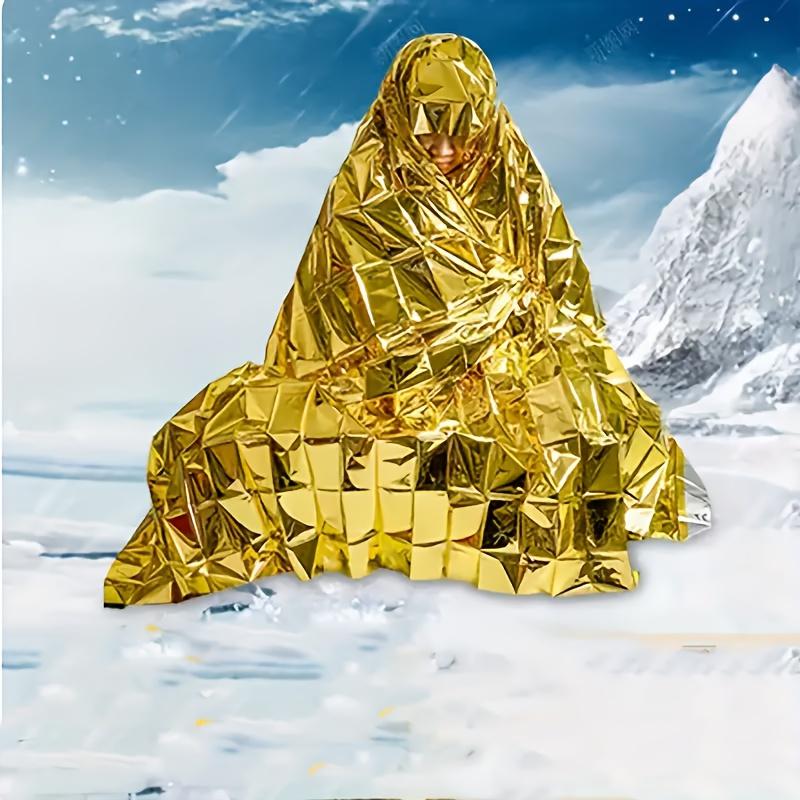 Emergency Blanket For Heat Preservation, Waterproof And Windproof, Suitable For Outdoor Camping, Hiking, Survival, Rescue, And Sun Protection