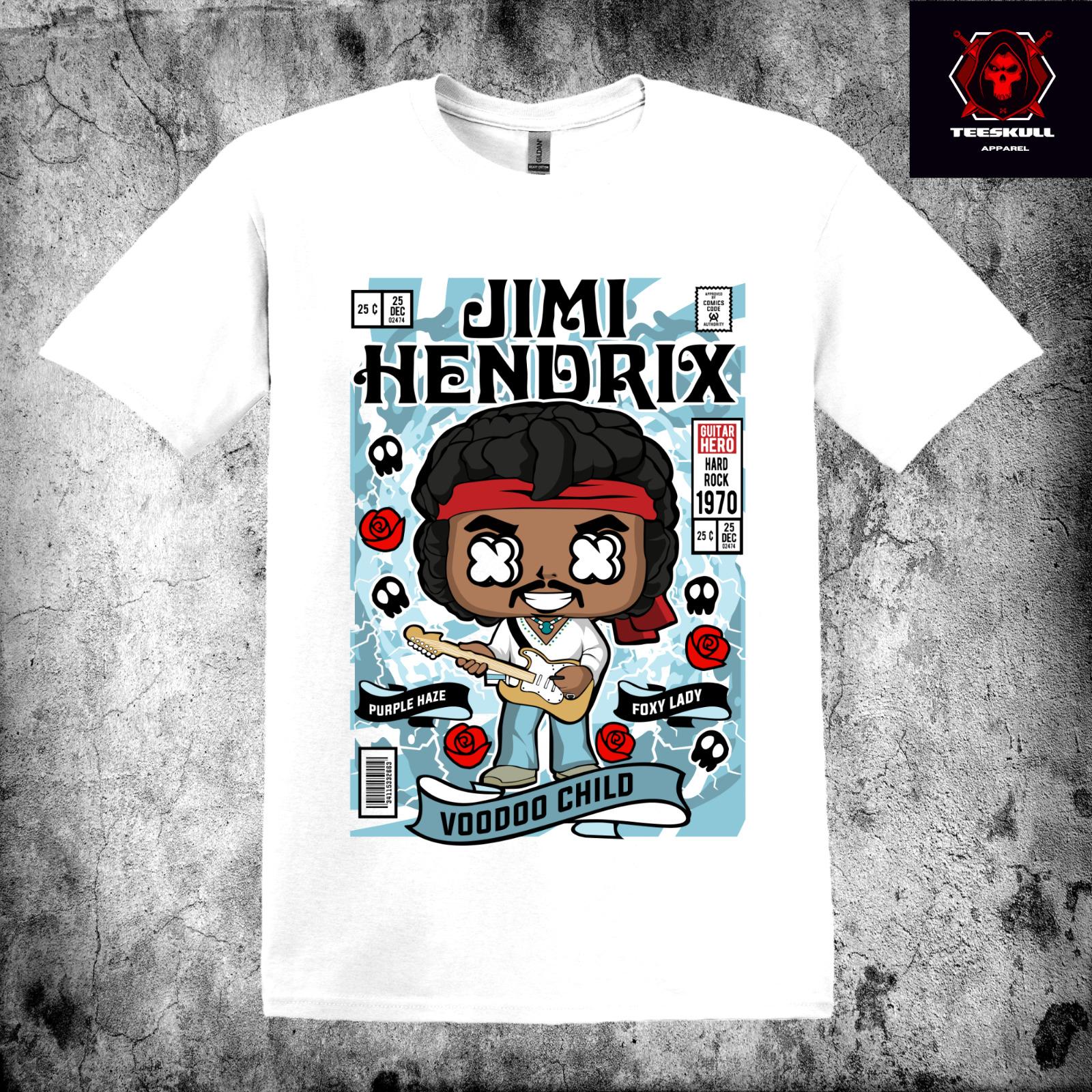 26 Jimi Hendrix | Rock Band Pop Culture Comic Tee Unisex T-Shirt S–3XL Unisex T-Shirt M