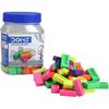 Doms Non-Toxic Dust Free Coloured Erasers Jar Pack Set (Pack Of 100)