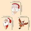 Christmas Car Rear Window Windshield Waving Wipers Self-adhesive Sticker Decal for Christmas Xmas Vehicle Auto Decor 1PC