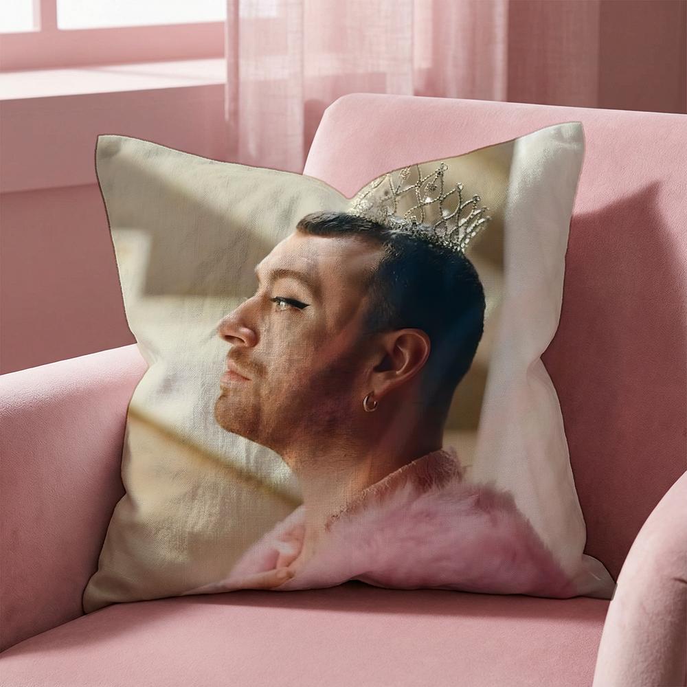 

Sam Smith Cushion Cover Multi-Scene Pillow Cover for Home & Car - Reversible, Soft & Durable for Daily Use 30cmx30cm