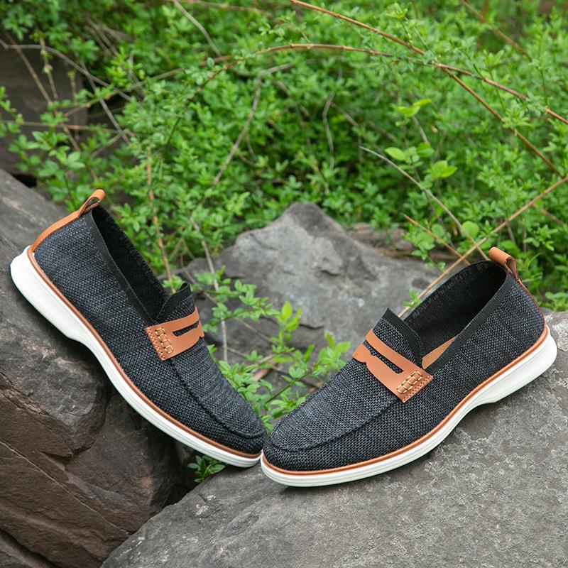 2024 Men's Casual Slip-On Loafers, Formal Light Business Shoes, European Size 45