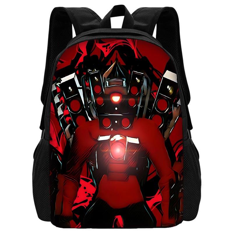 TITAN SPEAKER MAN Child School Backpack With Shoulder Bag Pencil Bags School Bags for Boys Girls Best Gift
