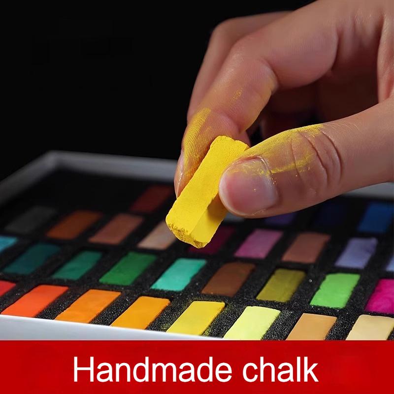 24/36/48Color Handmade Soft Chalk Pastels Set for Artist Graffiti Drawing Coloring Art Stationery Supplies Overlapping Non Toxic