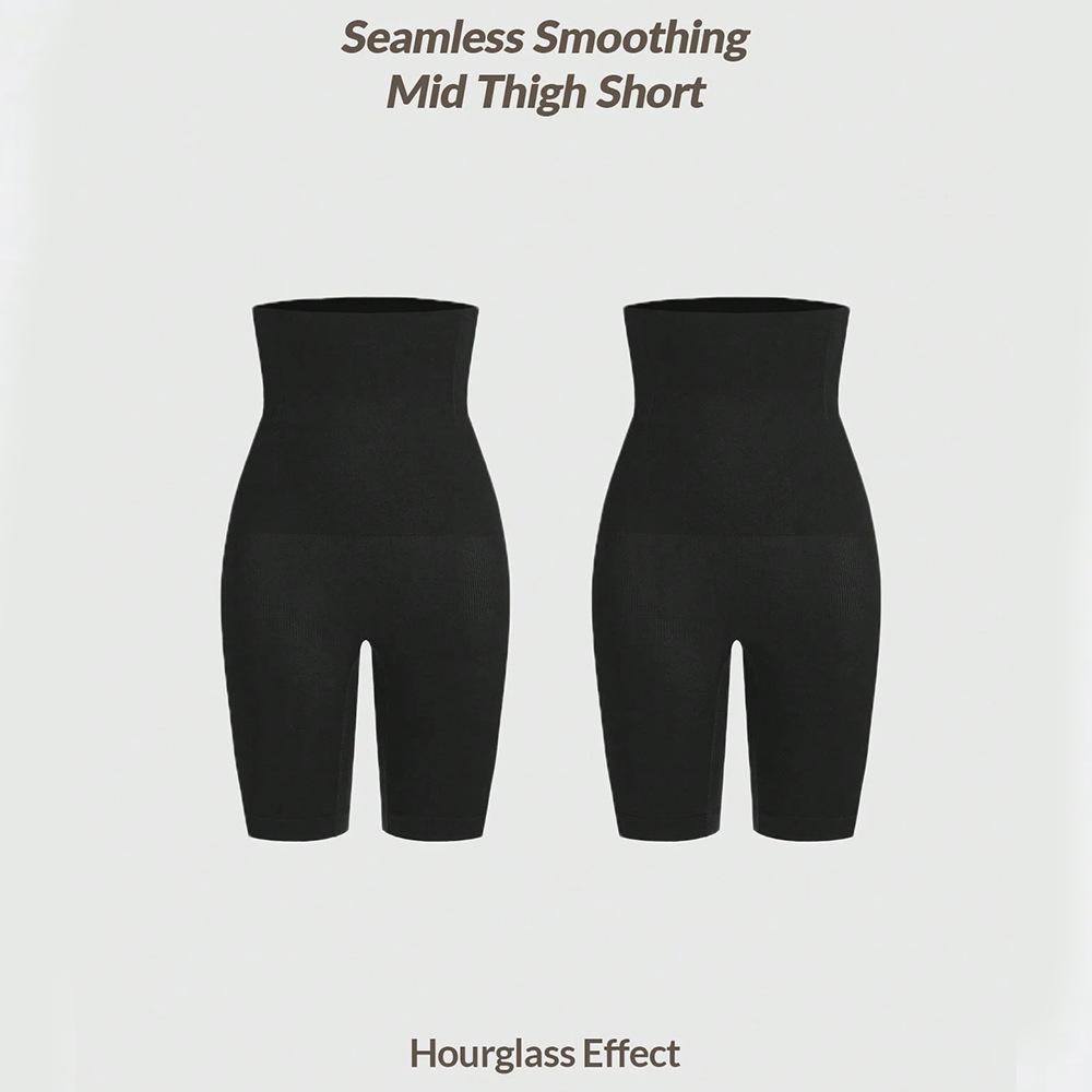 Women's Plus Size Brief-Cut Tummy-Control Knickers with Lifted Bottom, Anti-Exposure Design, Shaping Waistband, High-Waisted Tummy-Control Knickers