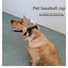 Verstellbarer Haustier-Outdoor-Sonnenschutz – G-Design Netz-Baseballkappe für kleine/mittlere/große Hunde & Katzen, Druckknopfverschluss
