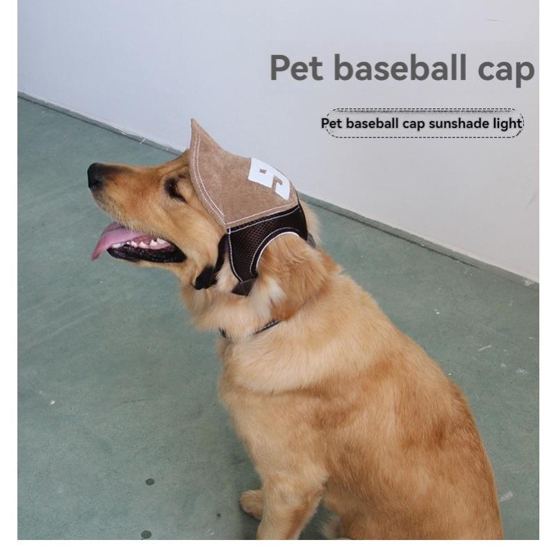 Verstellbarer Haustier-Outdoor-Sonnenschutz – G-Design Netz-Baseballkappe für kleine/mittlere/große Hunde & Katzen, Druckknopfverschluss