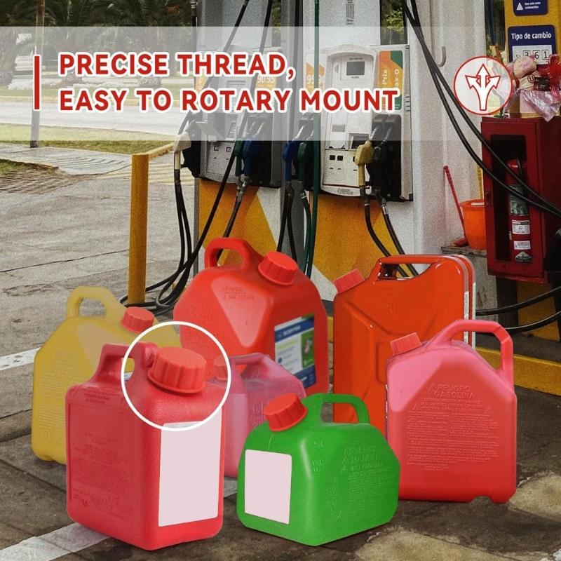 Universal Plastic Gas Can Caps Replacement Durable Coarse Thread Caps for Storage Transportation, Fuels Leak Prevention