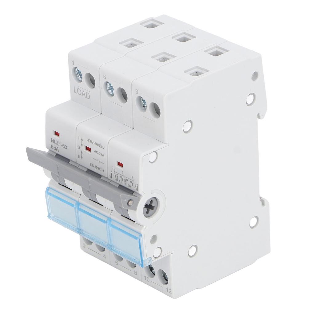 დენის მექანიკური გადამრთველი DIN Rail Mount 3P Interlock ამომრთველი იზოლირებული გადამრთველი 400VA
