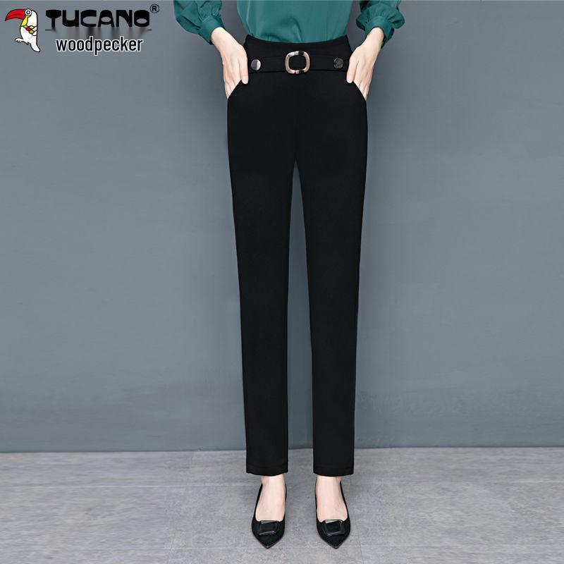 

Woodpecker Autumn Women s High Waist Straight-Leg Draped Suit Pants 30 (125-135 jin)