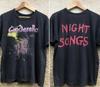 Vtg 80s Cinderella Night Songs T Shirt 2 Sided Black Tee Unisex Tee Unisex T-Shirt