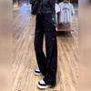Women's Starry Sky Plush-Lined Denim Pants for Fall/Winter Fashion