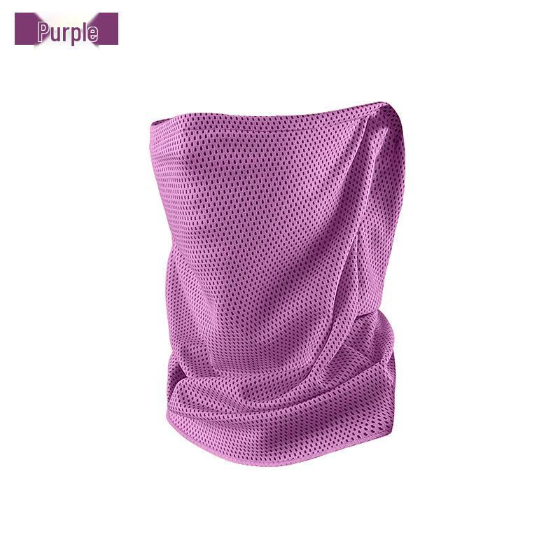 

Cooling Sun Protection Half-Face Scarf: Sweat-Wicking Mask & Neck Gaiter for Riders and Outdoor Enthusiasts One Size фіолетовий