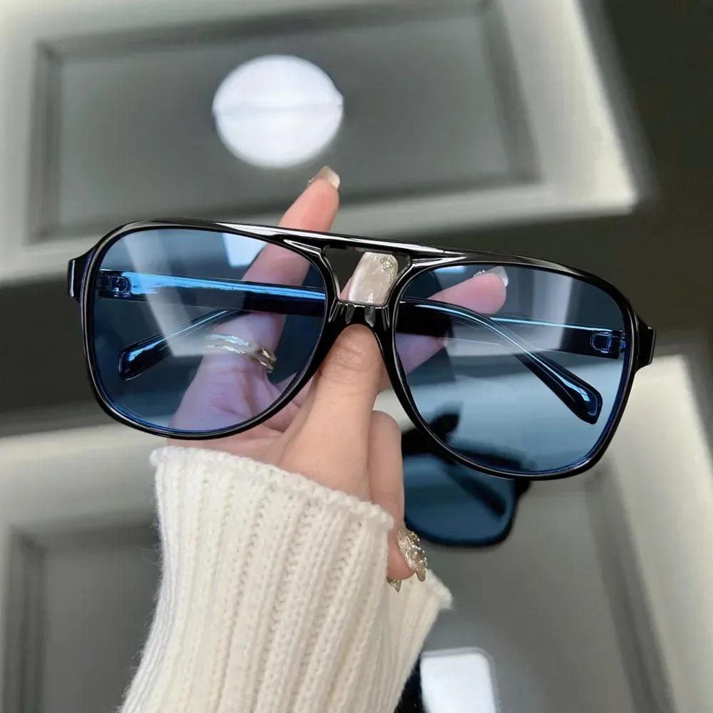 Classic Square Casual Fashion Sunglasses Women Men Vintage Stylish Oval Shaped Minimalist Female Male