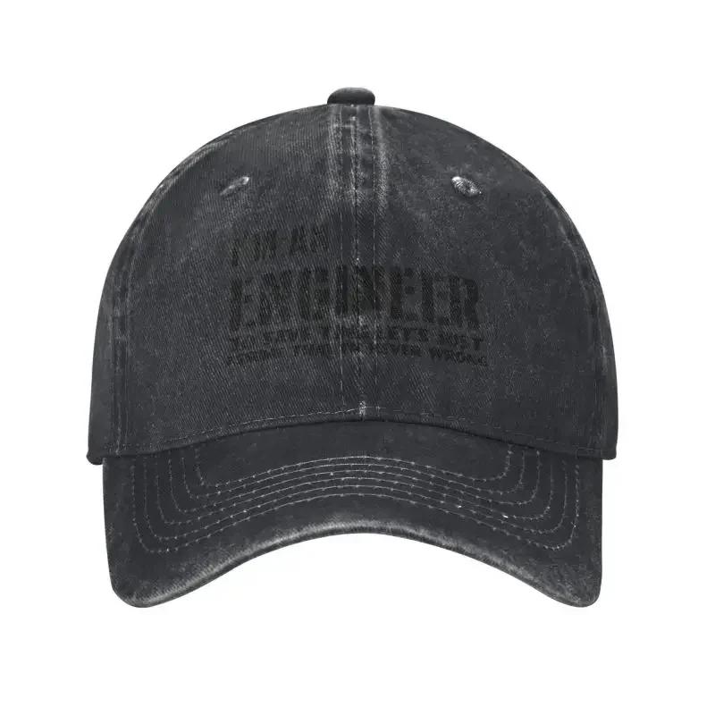 Custom Cotton I'm An Engineer I'm Never Wrong Baseball Cap Women Men Adjustable Adult Funny Engineering Quote Dad Hat Outdoor