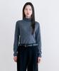 NOTIA Roll Neck Wool100 Turtle Neck Knit - Charcoal