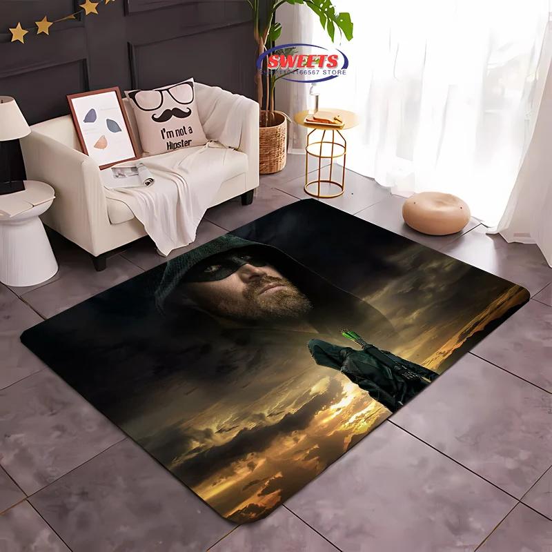 

New Shelves ! Classic DC Green Arrow Carpet , Living Room Bedroom Office Children s Room of Choice , Non-slip Machine Washable Mat 40x60cm