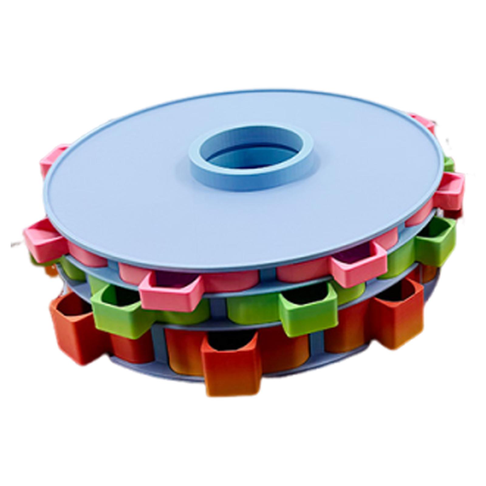 

Rotating Diamond Painting Tray Organizer 3D Printing Diamond Art Trays Kits Diamond Painting Supplies синій