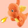 Lovely Dinosaurs Squeaky Dog Chew Toy for Interactively Fun Playing Anxiety Reliefs with Chew Resistant Easyly Washing